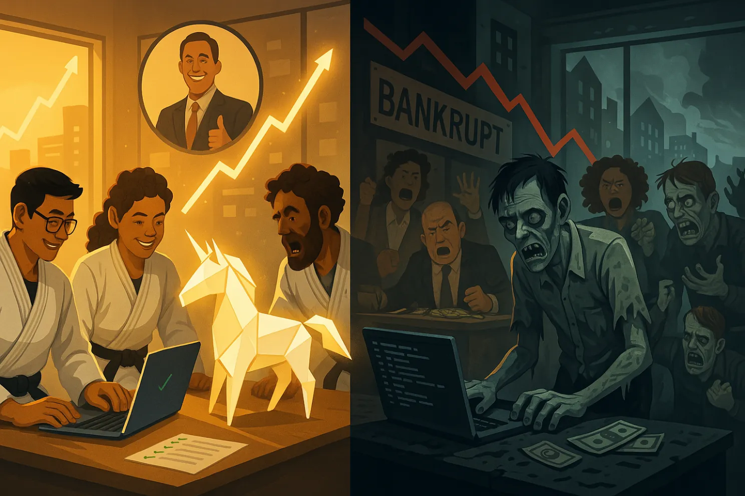 Two worlds 🌍 One choice: Evolve into Unicorns 🦄… or face Extinction as Zombies 🧟