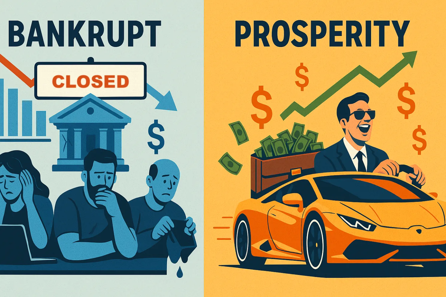 They bought the hype. 💰 He bought the Lambo.